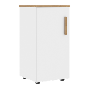 Низкий шкаф колонна с левой дверью FORTA Белый-Дуб Гамильтон FLC 40.1 (L) (399х404х801) в Рязани