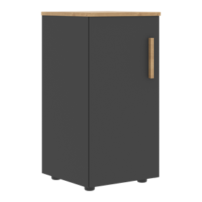 Низкий шкаф колонна с глухой дверью левой FORTA Графит-Дуб Гамильтон  FLC 40.1 (L) (399х404х801) в Рязани