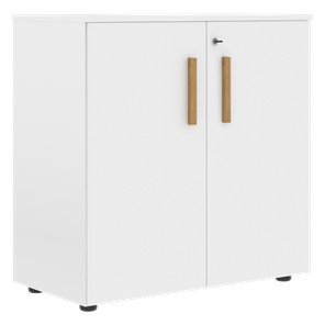 Низкий шкаф с малыми дверцами широкий FORTA Белый FLC 80.1(Z) (798х404х801) в Рязани
