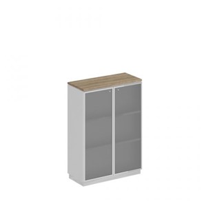 Шкаф для документов средний стекло в рамке Speech Cube (90x40x124.6) СИ 319 ДС БП ХР в Рязани