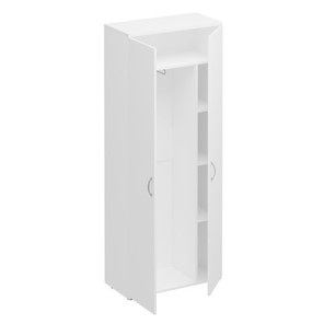 Шкаф для одежды с дополнением Комфорт КФ, белый премиум (80x38x200) К.531 ДШ в Рязани