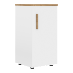 Шкаф колонна низкий с глухой правой дверью FORTA Белый-Дуб Гамильтон FLC 40.1 (R) (399х404х801) в Рязани