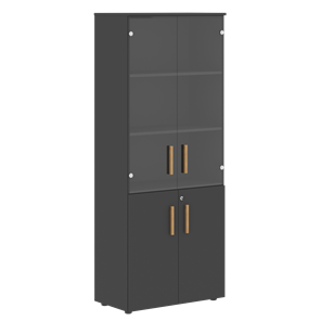 Шкаф комбинированный FORTA Черный Графит  FHC 80.2(Z) (798х404х1965) в Рязани