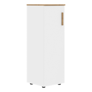 Средний шкаф колонна с левой дверью FORTA Белый-Дуб Гамильтон  FMC 40.1 (L) (399х404х801) в Рязани