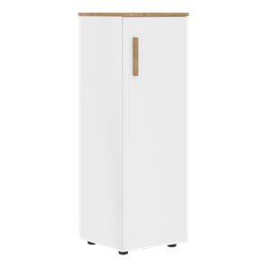 Средний шкаф колонна с глухой дверью правой FORTA Белый-Дуб Гамильтон  FMC 40.1 (R) (399х404х801) в Рязани
