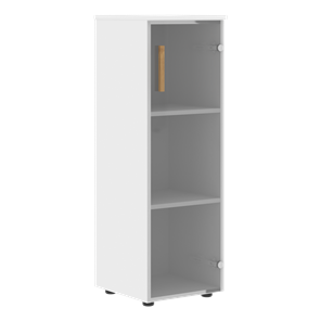 Средний шкаф колонна со стеклянной дверью правой FORTA Белый FMC 40.2 (R) (399х404х801) в Рязани
