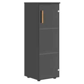 Шкаф колонна средний со стеклянной правой дверью FORTA Черный ГрафитFMC 40.2 (R) (399х404х801) в Рязани