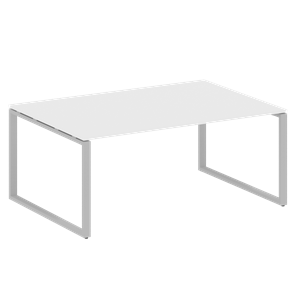 Конференц-стол для переговоров БО.ПРГ-1.5 (Серый/Белый) в Рязани