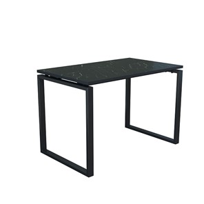 Стол для компьютера Янтарь 55.08 мрамор черный/металл черный в Рязани