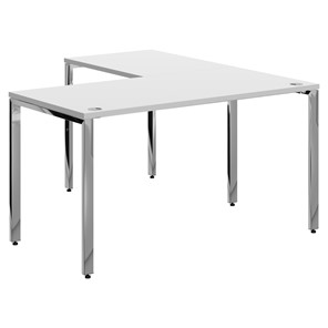 Письменный угловой  стол для персонала левый XTEN GLOSS  Белый  XGCT 1415.1 (L) (1400х1500х750) в Рязани