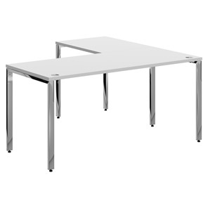 Письменный угловой  стол для персонала левый XTEN GLOSS  Белый XGCT 1615.1 (L) (1600х1500х750) в Рязани