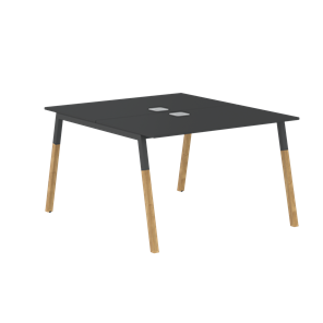 Переговорный стол FORTA Черный Графит-Черный Графит-Бук  FWST 1113 (1180x1346x733) в Рязани
