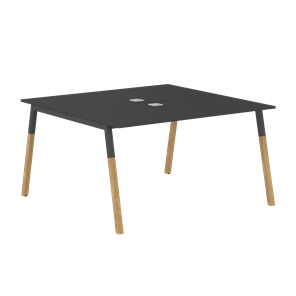 Переговорный стол FORTA Черный Графит-Черный Графит-Бук  FWST 1313 (1380x1346x733) в Рязани