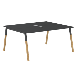 Переговорный стол FORTA Черный Графит-Черный Графит-Бук FWST 1513 (1580x1346x733) в Рязани