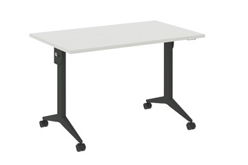 Складной мобильный стол X.M-3.7, Металл антрацит/Белый бриллиант в Рязани