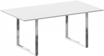 Конференц-стол для переговоров Metal system direct БО.ПРГ-180 Белый в Рязани