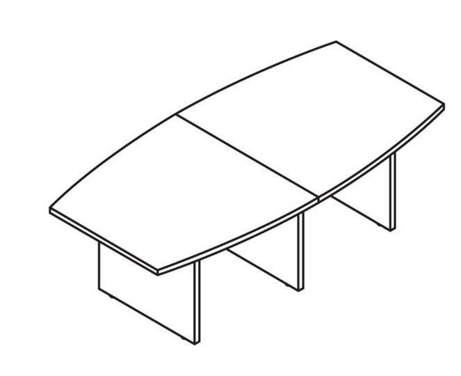 Переговорный стол MORRIS TREND Антрацит/Кария Пальмираа MCT 2412.1 (2400x1200x750) в Рязани - изображение 1