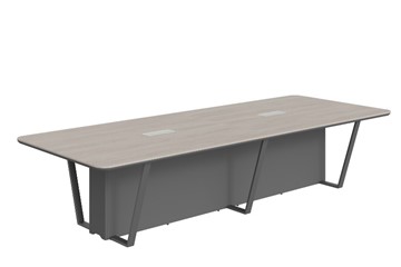 Стол для заседаний LINE Дуб-серый-антрацит СФ-571734.1 (3460х1340х754) в Рязани