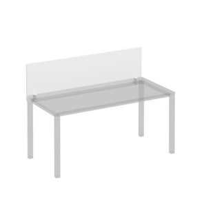 Экран для стола 160 на белом каркасе с кронштейнами Комфорт КФ, белый премиум (160x45x1.8) К.Б 843 в Рязани