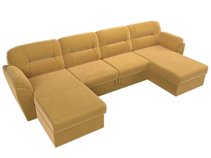П-образный диван Бостон, Желтый (микровельвет) в Рязани - изображение 6