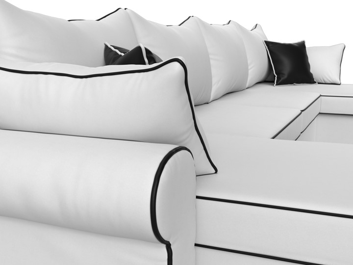 П-образный диван Элис, Белый (экокожа) в Рязани - изображение 5