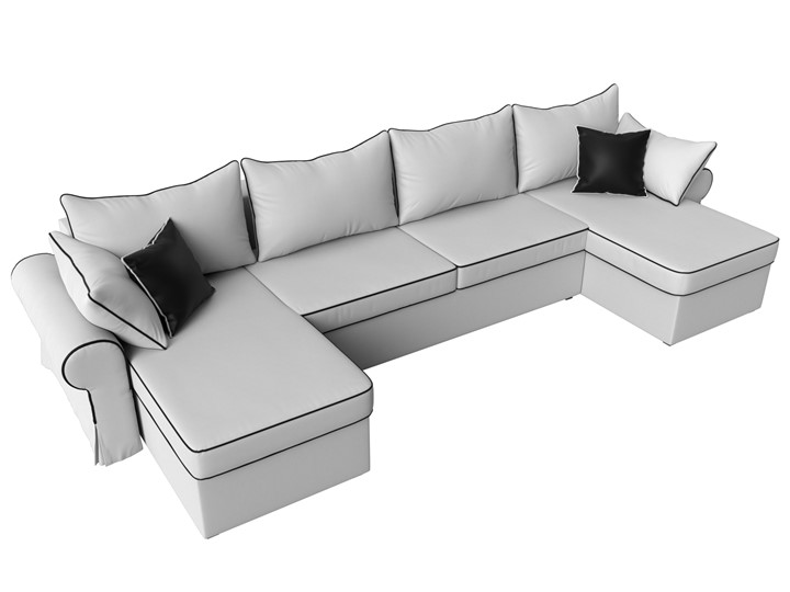 П-образный диван Элис, Белый (экокожа) в Рязани - изображение 6