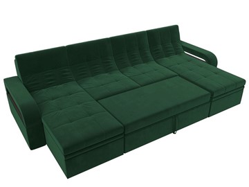 П-образный диван Лига-035 мини, Зеленый (велюр) в Рязани - предосмотр 1