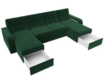 П-образный диван Лига-035 мини, Зеленый (велюр) в Рязани - предосмотр 2