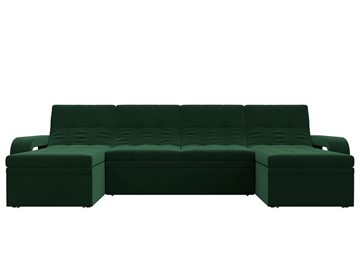П-образный диван Лига-035 мини, Зеленый (велюр) в Рязани - предосмотр 3