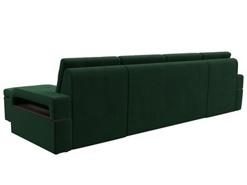 П-образный диван Лига-035 мини, Зеленый (велюр) в Рязани - предосмотр 5