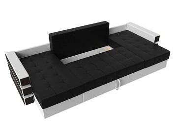 П-образный диван Венеция боннель, Черный\Белый (Экокожа) в Рязани - предосмотр 6