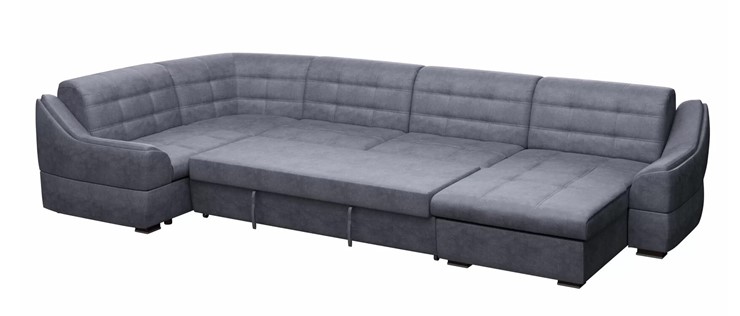 Большой диван с оттоманкой и креслом Антарес 1 ПДУ New в Рязани - изображение 1