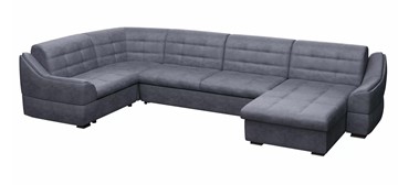 Большой диван с оттоманкой и креслом Антарес 1 ПДУ New в Рязани - предосмотр