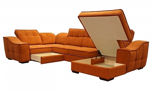 Угловой диван N-11-M (П1+ПС+УС+Д2+Д5+П1) в Рязани - изображение 1