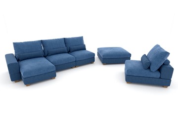 П-образный диван V-10-M П (П1+Д4+Д2+УС+ПС), Memory foam в Рязани - предосмотр 2
