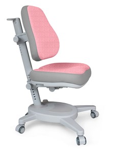 Кресло Mealux Onyx (Y-110) G + DPG  - серое + чехол розовый с серыми вставками в Рязани