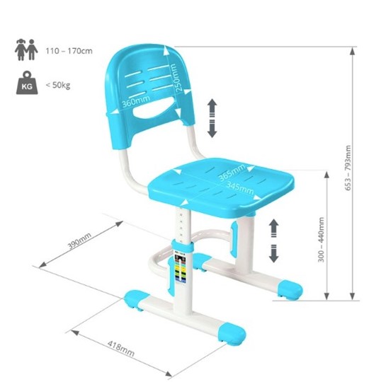Детский стул SST3 Blue в Рязани - изображение 4