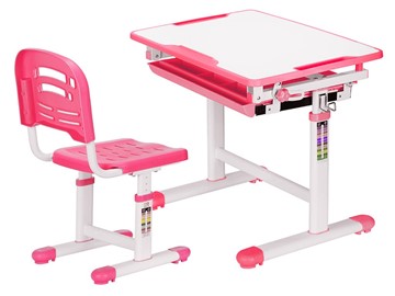 Растущий стол и стул Mealux EVO-06 Pink, розовая в Рязани - предосмотр