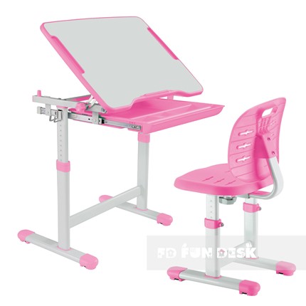 Парта растущая + стул Piccolino III Pink в Рязани - изображение