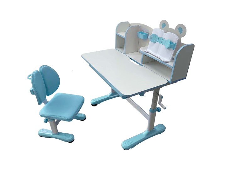 Растущий стол и стул Carezza Blue FUNDESK в Рязани - изображение 1
