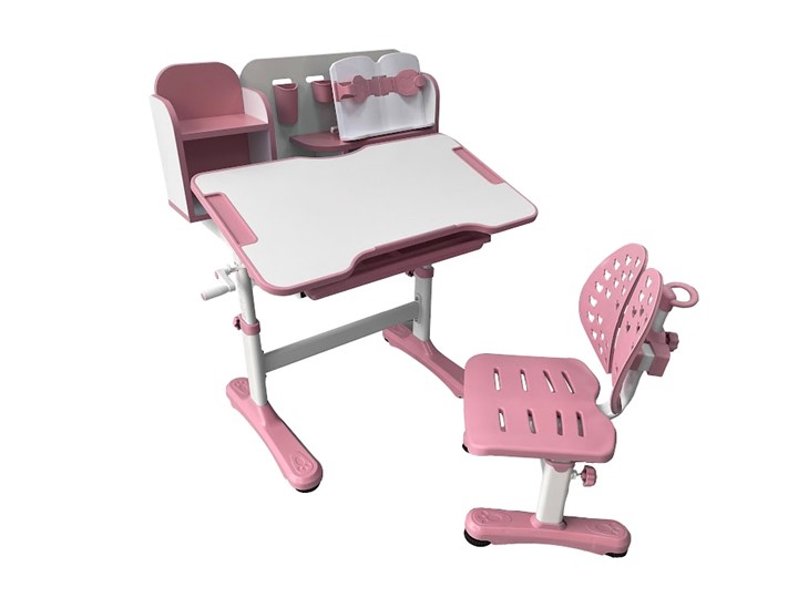 Растущая парта + стул Vivo Pink FUNDESK в Рязани - изображение 1