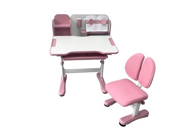 Растущая парта + стул Vivo Pink FUNDESK в Рязани - предосмотр 3