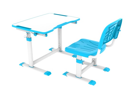 Растущая парта + стул Olea blue в Рязани - изображение