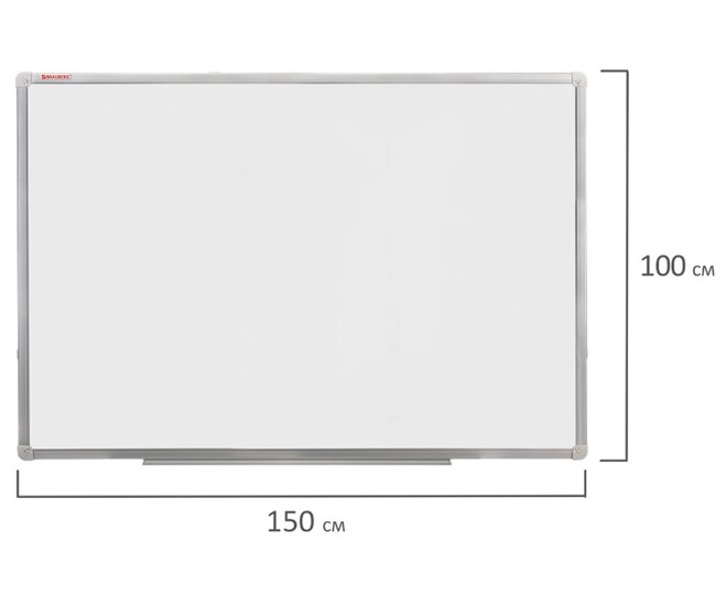 Доска магнитно-маркерная BRAUBERG 100х150 см, алюминиевая рамка в Рязани - изображение 8