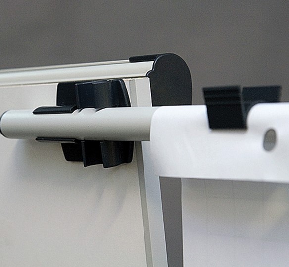 Магнитно-маркерная доска-флипчарт 2х3, TF02/2011, 70x100 см, передвижная, держатели для бумаги в Рязани - изображение 5