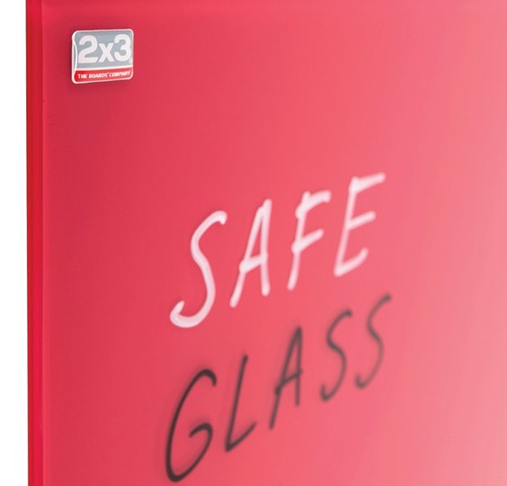Магнитная стеклянная доска на стену 2х3 OFFICE TSZ86 R, 60x80 см, красная в Рязани - изображение 1