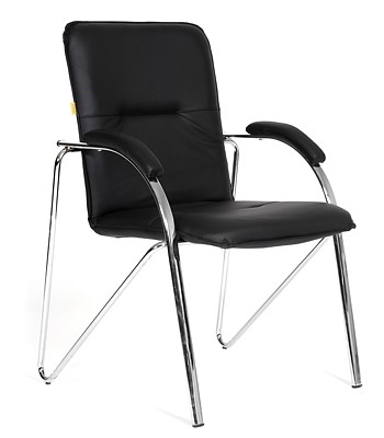 Офисное кресло CHAIRMAN 850 Экокожа Terra 118 черная в Рязани - изображение